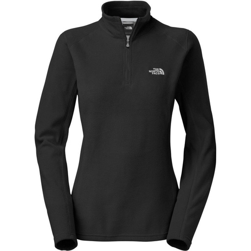The North Face M100 Glacier 1/4 Zip Fleece Jacket – Women's (Small, Black)